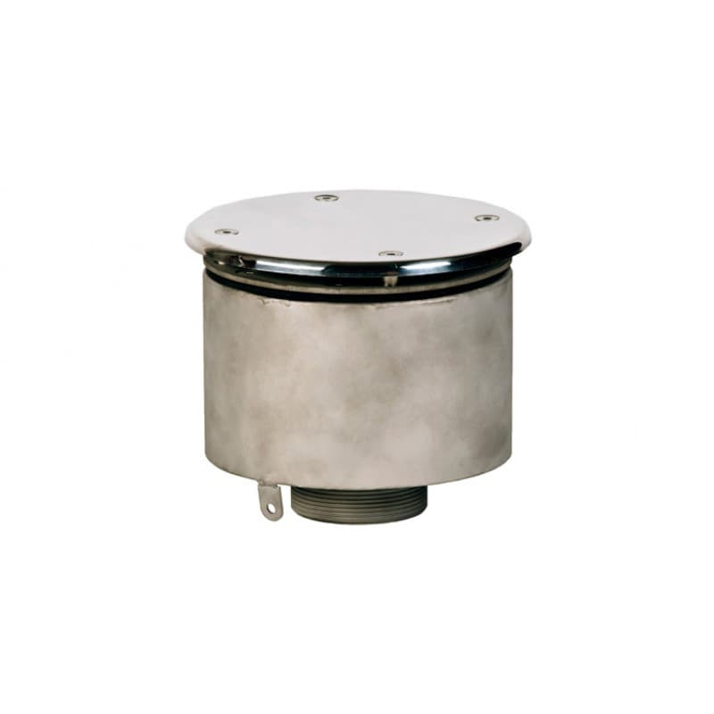Картинка для Водозабор с антивихр. крышкой д.165х100  (плёнка) G2,5" (наружн.) нерж. AISI-316
